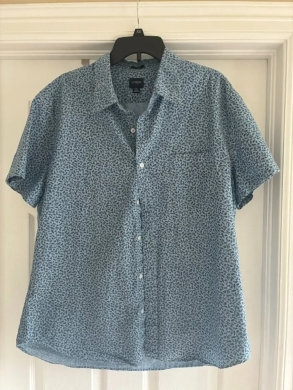 J Crew Men's XXL ( slim ) floral print short sleeve men's shirt